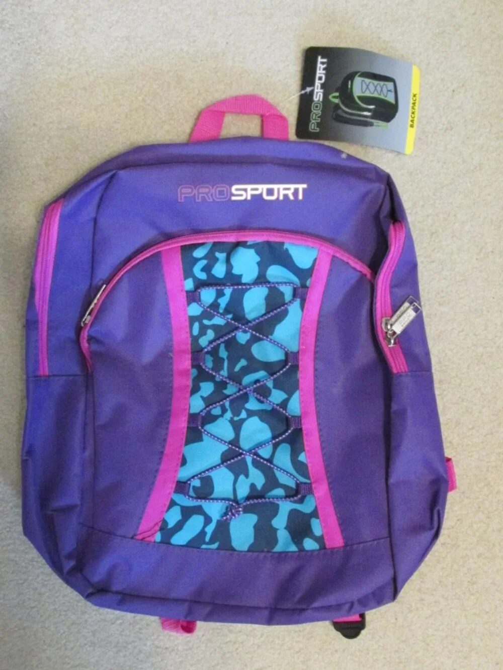PRO SPORT GIRL'S BACKPACK PURPLE SCHOOL BAG NWT
